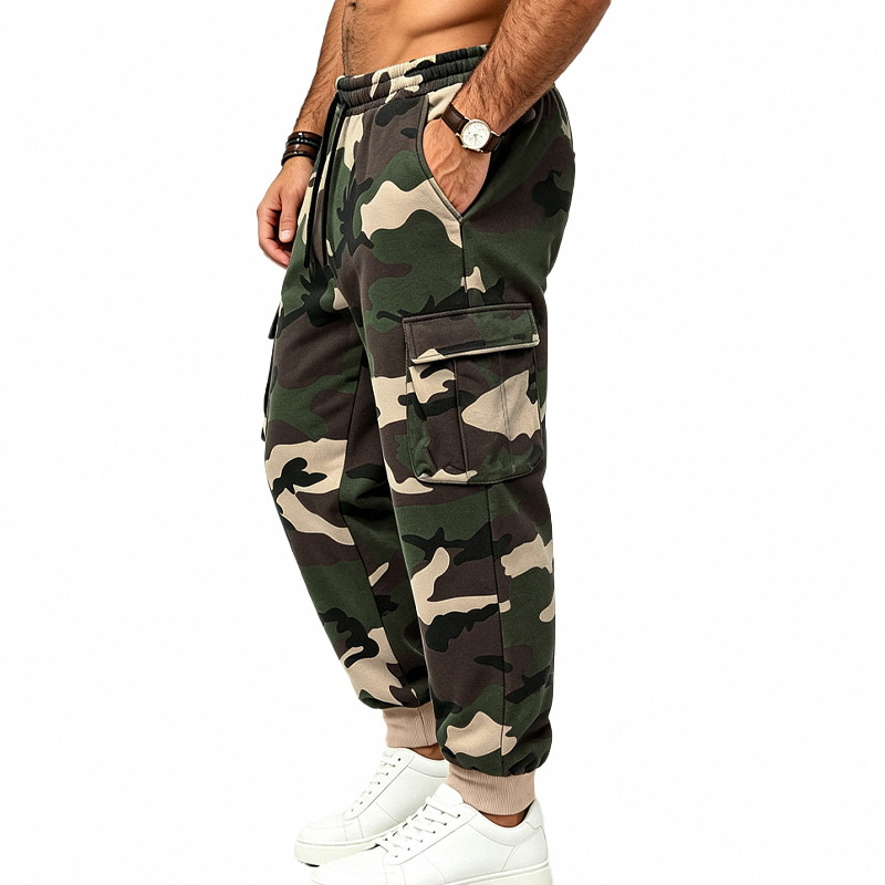 🔥 Utility Meets Comfort | Men's Camouflage Drawstring Cargo Pants