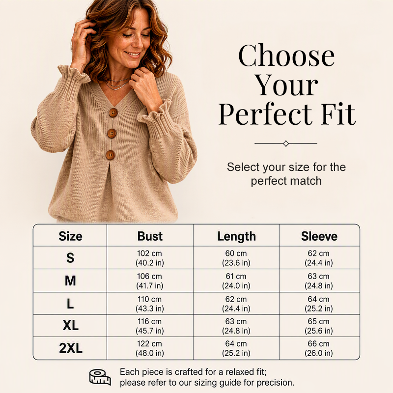 ☁️ Cozy Everyday Comfort | Women's V-Neck Knit Sweater