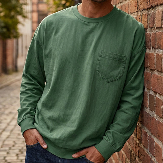 Bestseller🏆👕 Men's Loose-Fit Long Sleeve T-Shirt