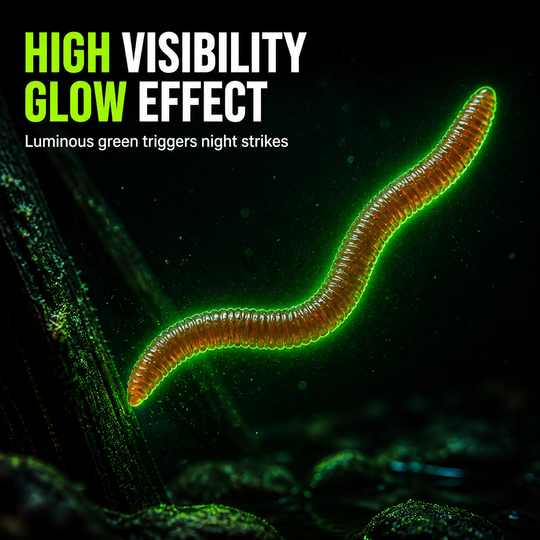 📢📢40% OFF !! ⏰Simulation Earthworm Soft Fishing Lures Shrimp Scented Artificial Worm Baits for Freshwater and Saltwater Pack of 50 or 100