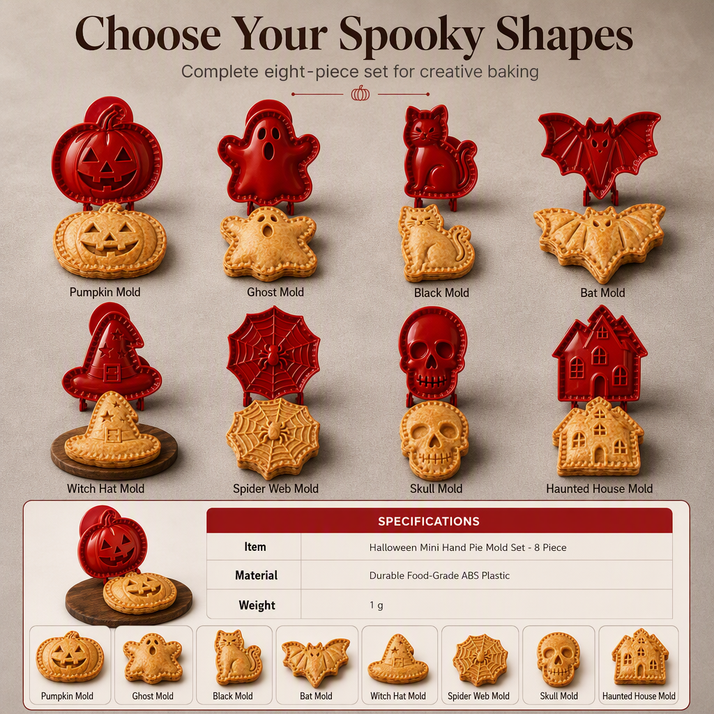 Halloween Mini Hand Pie Mold for Baking