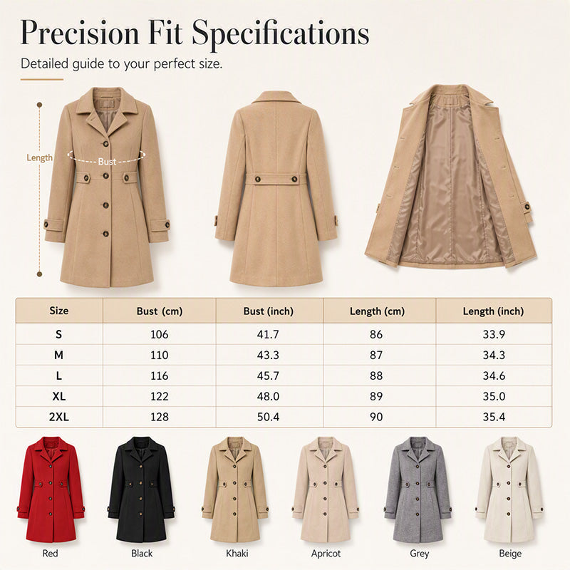 🧥 Cinched Waist, Polished Silhouette | Women's Belted Single-Breasted Coat ⚡ Free Shipping