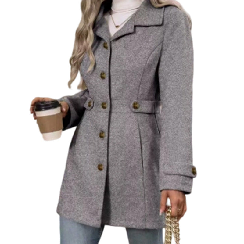 🧥 Cinched Waist, Polished Silhouette | Women's Belted Single-Breasted Coat ⚡ Free Shipping