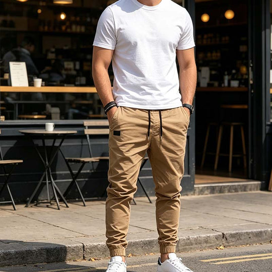 Men's Casual Drawstring Jogger Pants