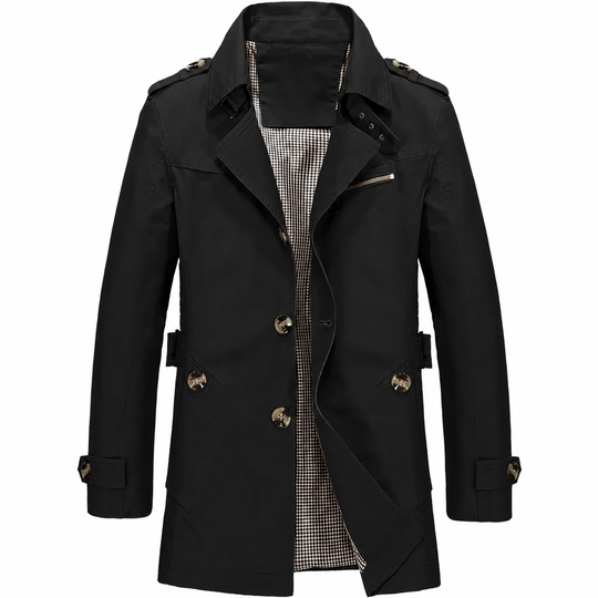 Men's Casual Pure Cotton Windbreaker Spring and Autumn Work Outerwear