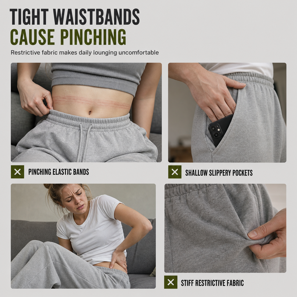 🖤 Black Friday Early Access: 40% OFF 🖤 Vintage Wash, Effortless Drape | Women's Oversized Wide-Leg Sweatpants