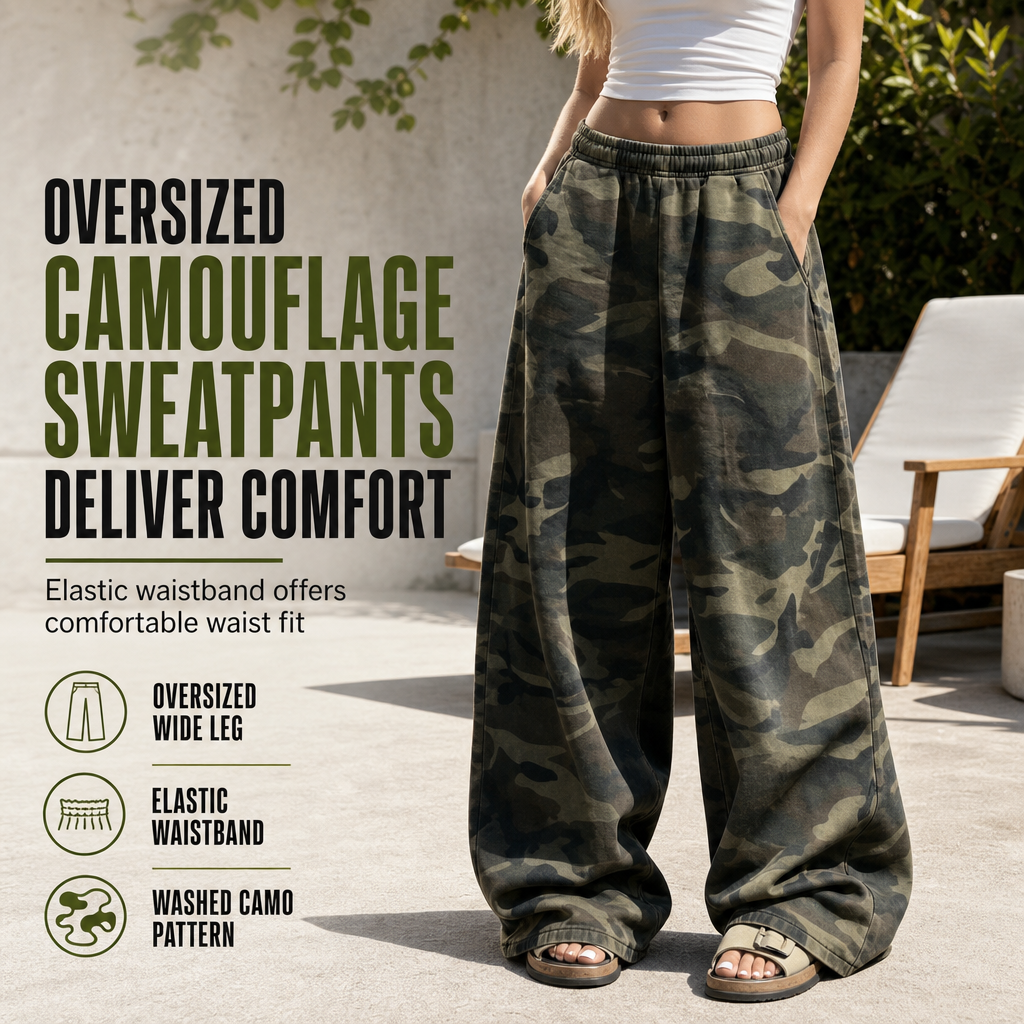 🖤 Black Friday Early Access: 40% OFF 🖤 Vintage Wash, Effortless Drape | Women's Oversized Wide-Leg Sweatpants