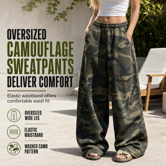 🖤 Black Friday Early Access: 40% OFF 🖤 Vintage Wash, Effortless Drape | Women's Oversized Wide-Leg Sweatpants