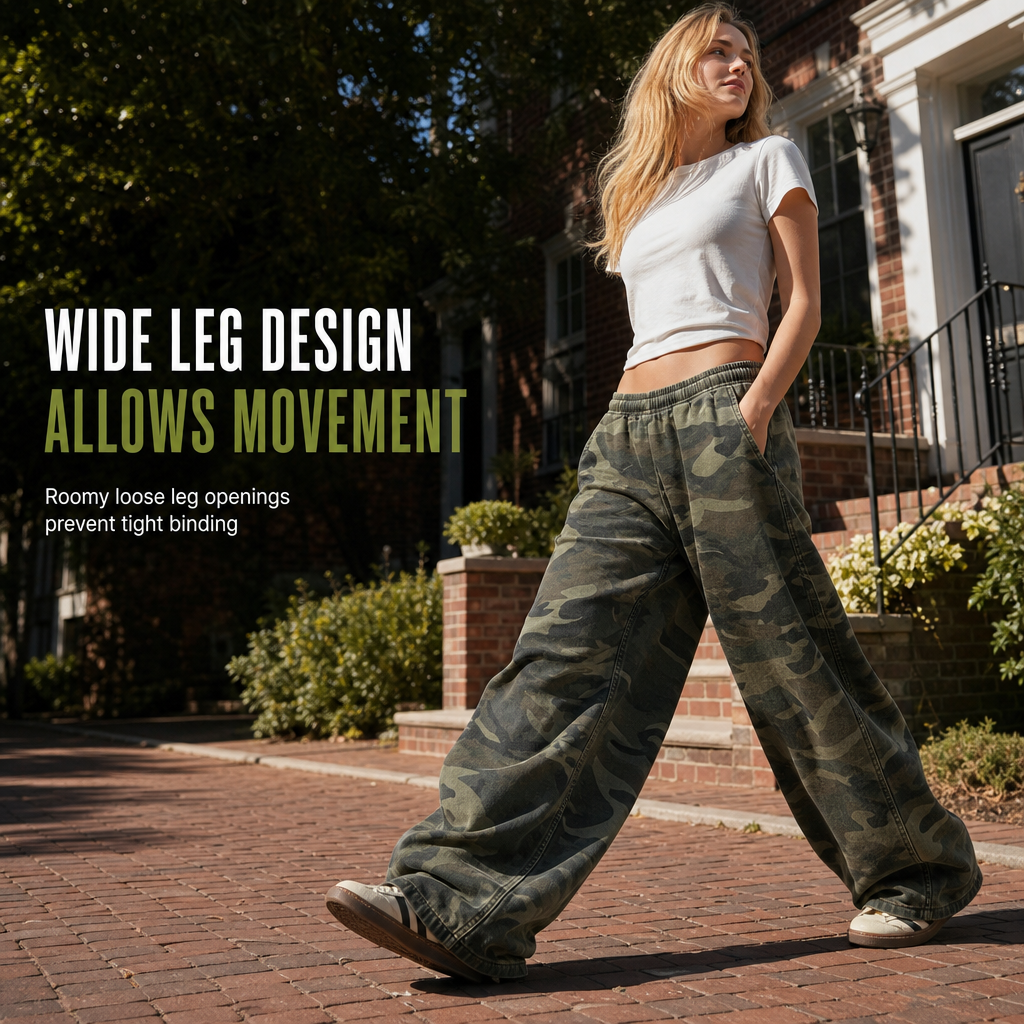 🖤 Black Friday Early Access: 40% OFF 🖤 Vintage Wash, Effortless Drape | Women's Oversized Wide-Leg Sweatpants