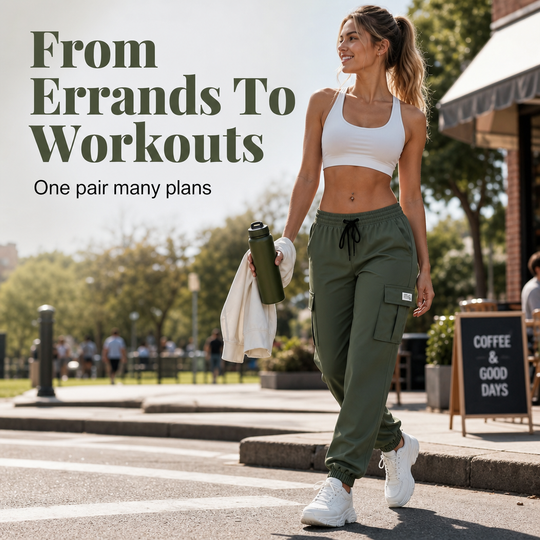 👖 More Pockets, Easy Everyday Movement | Women's Relaxed Cargo Joggers