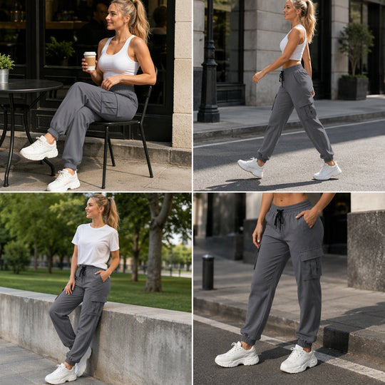 👖 More Pockets, Easy Everyday Movement | Women's Relaxed Cargo Joggers