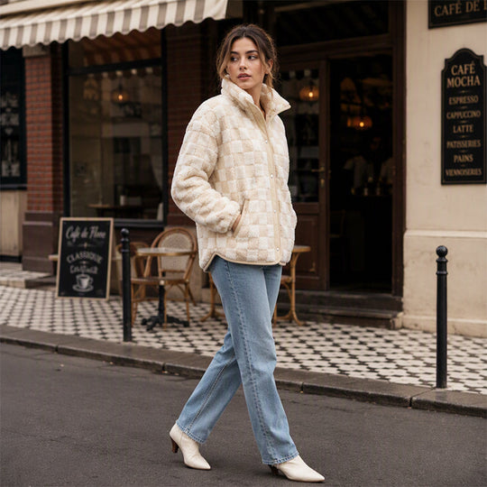 Cozy Warmth Plaid Jacket