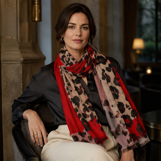 🧣 Versatile Lightweight Leopard Print Shawl Scarf 🐆✨ – 50% OFF | 30-Day Money-Back Guarantee