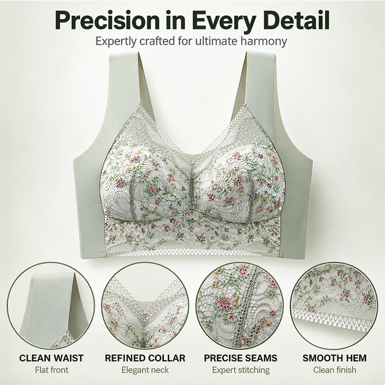 💖 Limited-Time Deal – 50% OFF! 🎀 Women's Seamless Floral Lace Support Bra ✨ | 30-Day Money-Back Guarantee