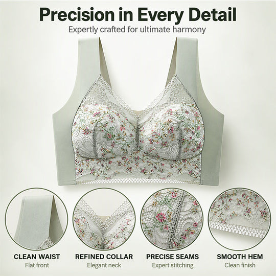 💖 Limited-Time Deal – 50% OFF! 🎀 Women's Seamless Floral Lace Support Bra ✨ | 30-Day Money-Back Guarantee