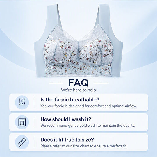 💖 Limited-Time Deal – 50% OFF! 🎀 Women's Seamless Floral Lace Support Bra ✨ | 30-Day Money-Back Guarantee