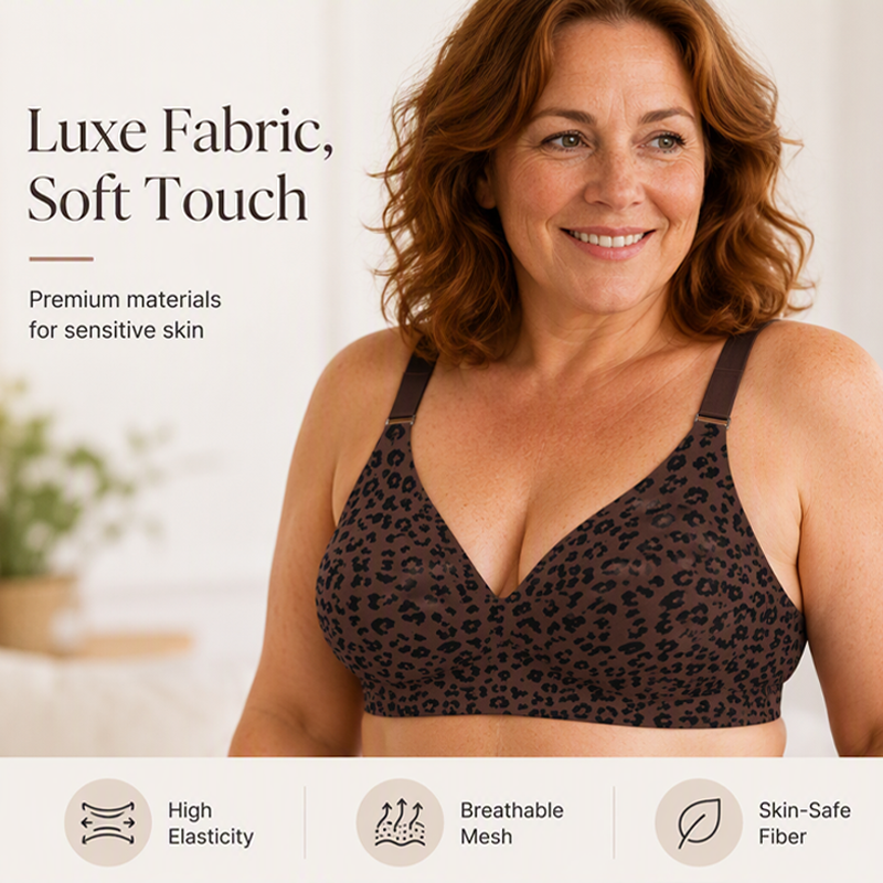 🐆Hot Sale 50% OFF👙Women's Leopard Print Wireless Push-Up Bra – Sexy, Comfortable, Shape-Enhancing Everyday Support