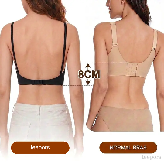 💞Deep V Low Back Backless Bra for A/B/C Cup - Seamless Invisible Bra