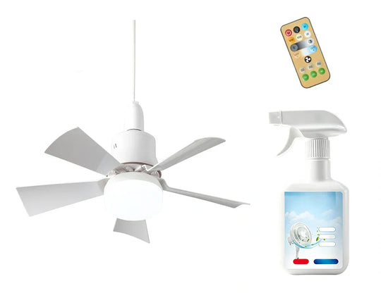 🔥SmartBreez™ 40W LED Ceiling Fan Light – 20.5” Ultra-Quiet with Remote 🎯 | E27 + FREE B22 Adapter 🔌 | For Bedroom 😴, Kitchen 👩‍🍳 & Garage 🛠️