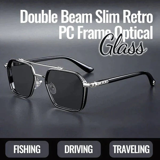 2023 New Hot Sale 50% Off?Double Beam Slim Retro PC Frame Optical Glass
