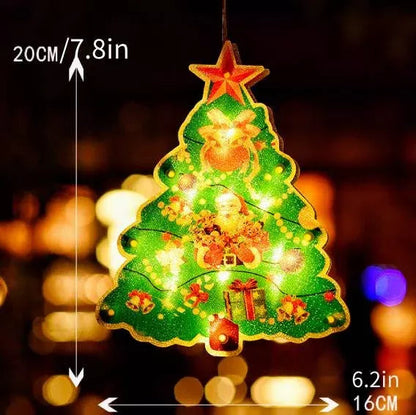 ⛄Pre-venta de Navidad2023 luces colgantes de ventana de Navidad