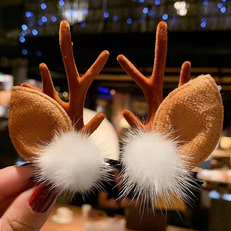 Venta caliente de NavidadPinza de pelo de Navidad Reno Antlers