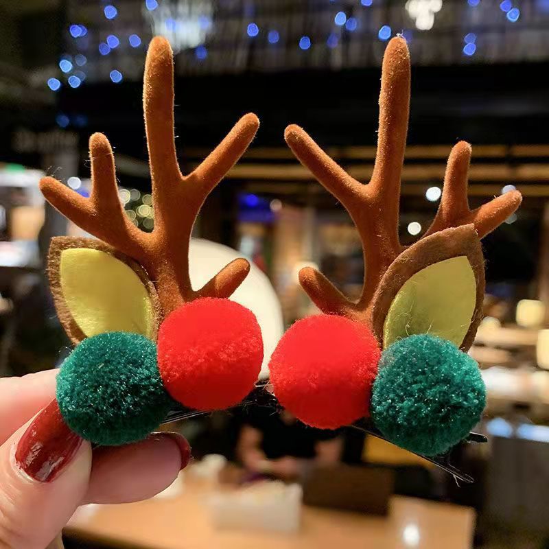 Venta caliente de NavidadPinza de pelo de Navidad Reno Antlers