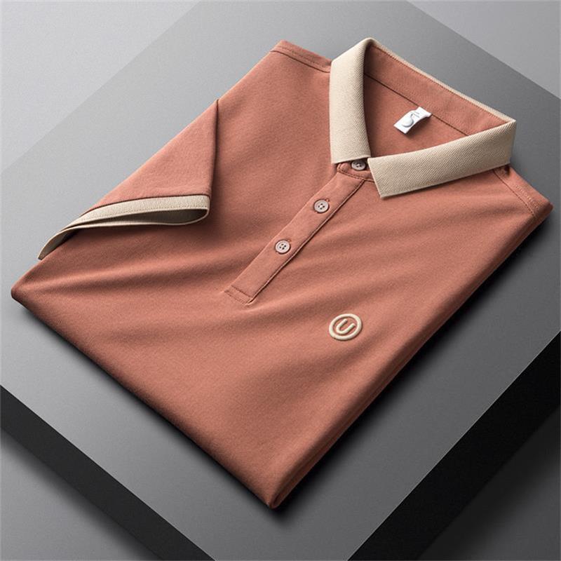 Men's Casual Embroidery Lapel Short Sleeves（50% OFF）