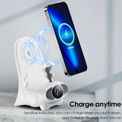 🎅Great Christmas Gift🎁Mini Chair Wireless Fast Charger Multifunctional Phone Holder