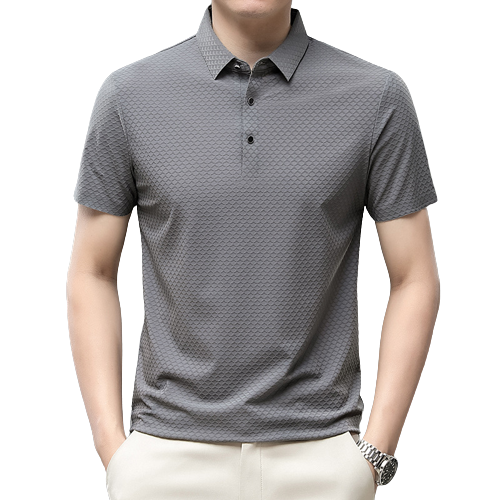 Camiseta de manga corta transpirable Business Ice Silk para hombre para verano