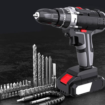 Electric Household Lithium Impact Drill Kit（50% OFF）