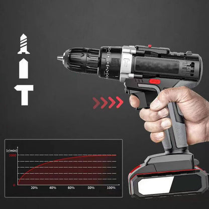 Kit de taladro de impacto de litio eléctrico para el hogar (50% de descuento)