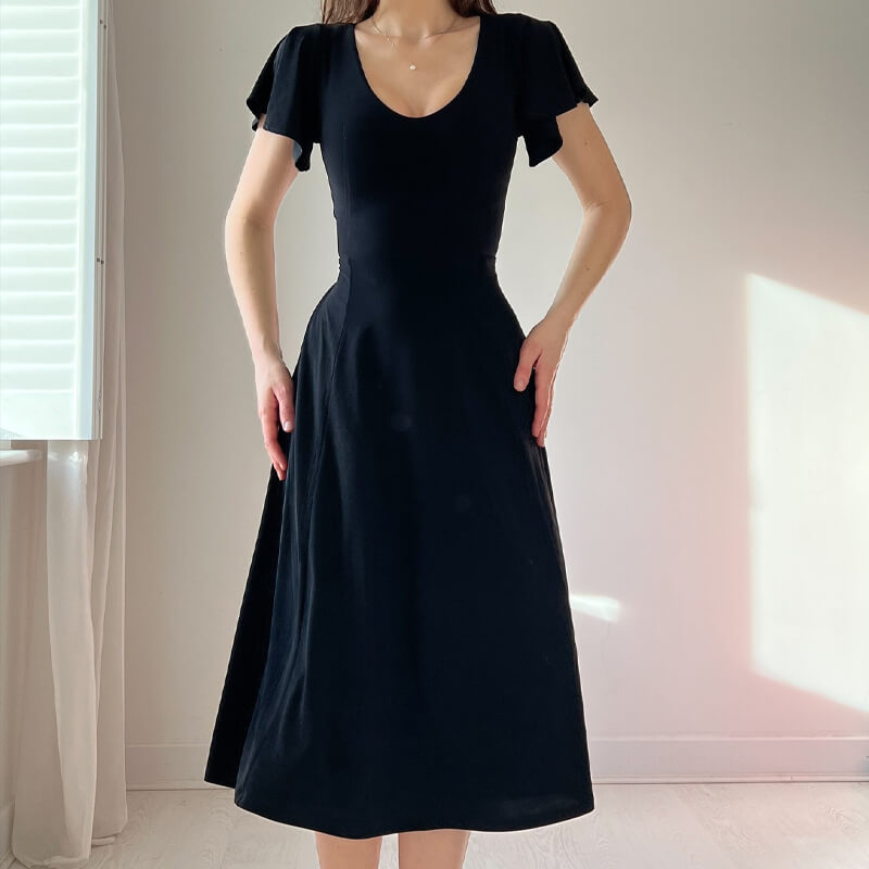 2-way dressing elegant flounce skirt