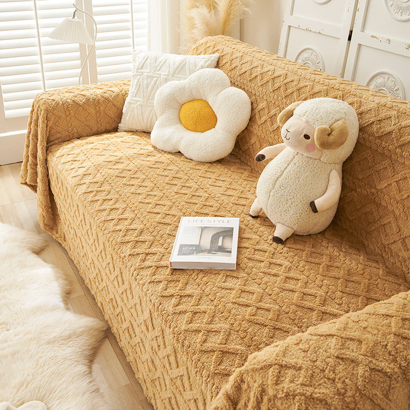 Husa de canapea moderna Colorblock Anti-zgarieturi Husa de protectie pentru canapea