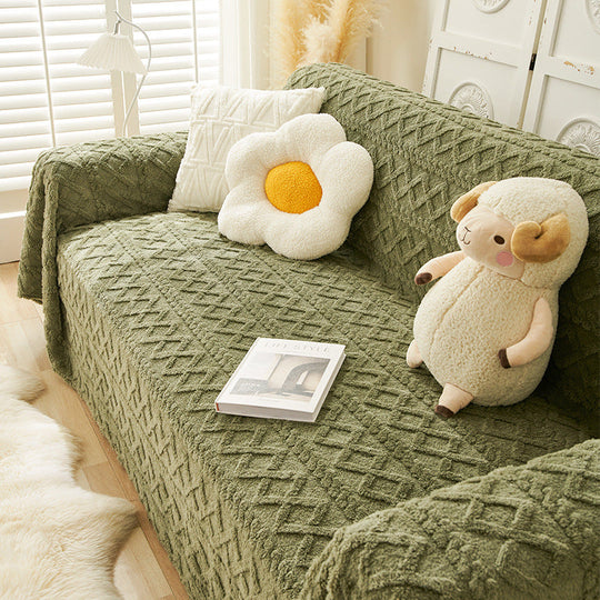 Husa de canapea moderna Colorblock Anti-zgarieturi Husa de protectie pentru canapea