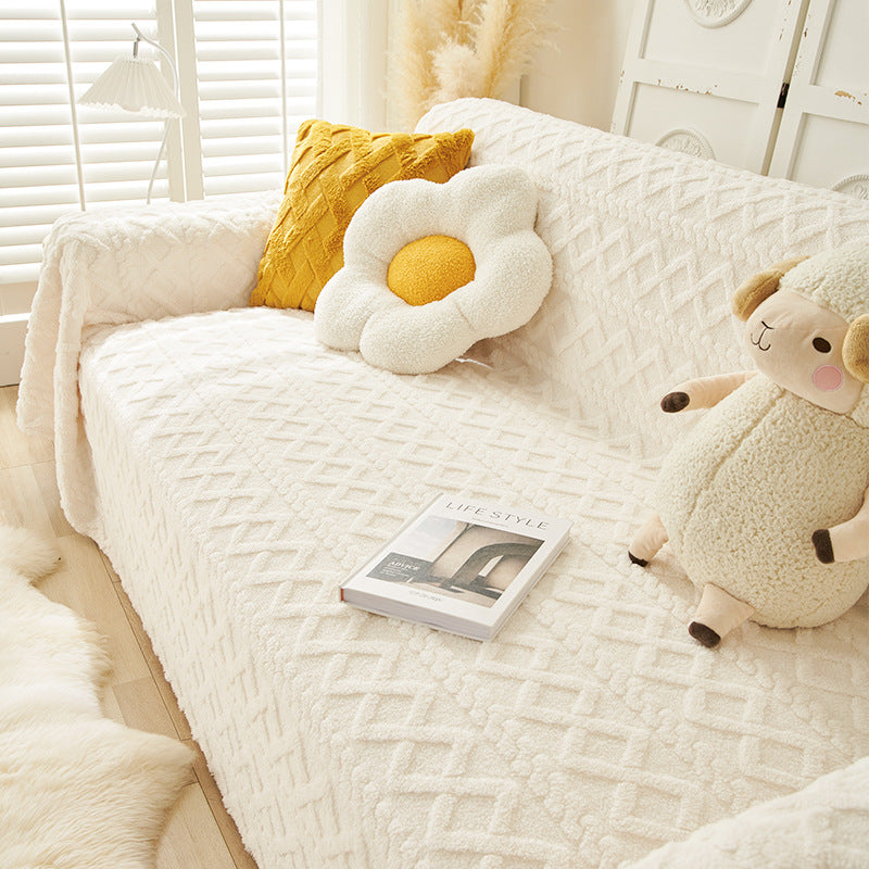 Husa de canapea moderna Colorblock Anti-zgarieturi Husa de protectie pentru canapea