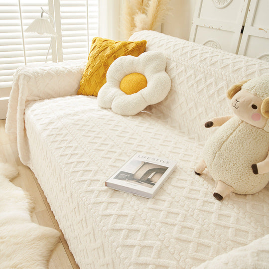 Husa de canapea moderna Colorblock Anti-zgarieturi Husa de protectie pentru canapea