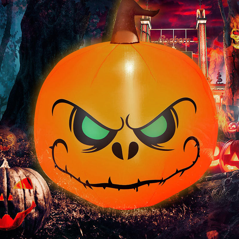 Luz inflable grande de la calabaza de Halloween