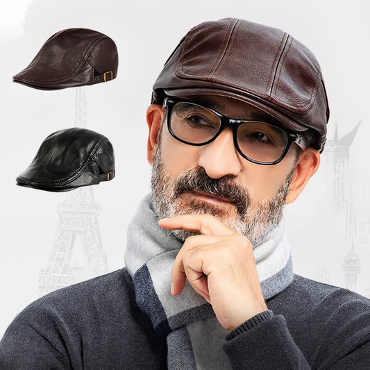 Sombreros de cuero de Newsboy para los hombres