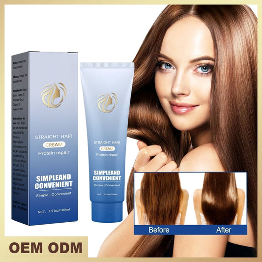 Hair straightening cream - Repairs Hair Texture and Softens Frizz