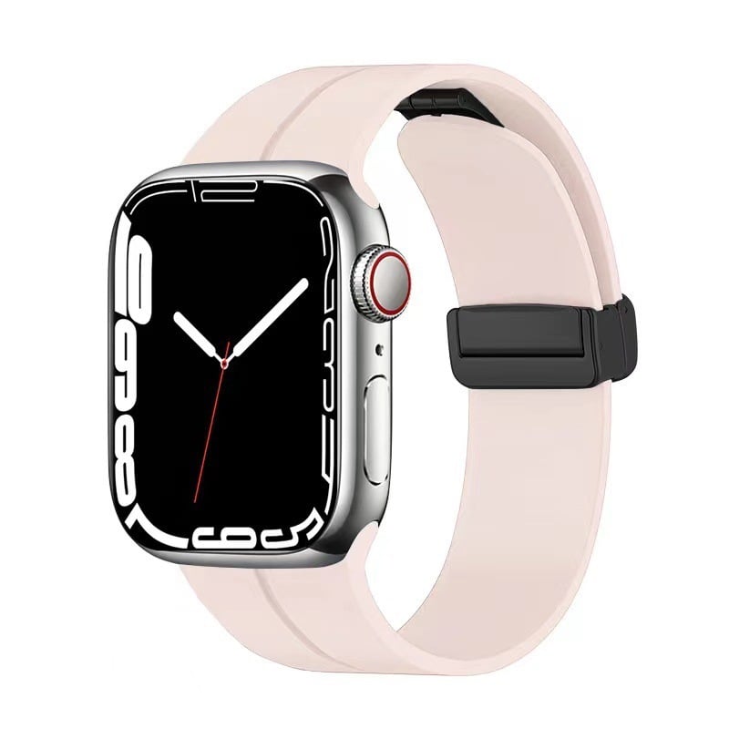 🔥Venta flash 49% de descuento - Correa plegable magnética de silicona para Apple Watch Ultra Series 9/8/7/6/SE