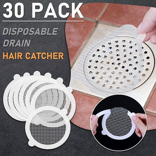 30 piezas de recogedor de cabello desechable para desagüe de ducha