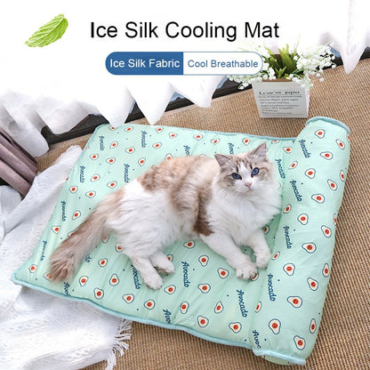 Cama de seda del hielo del gato/del perro del verano