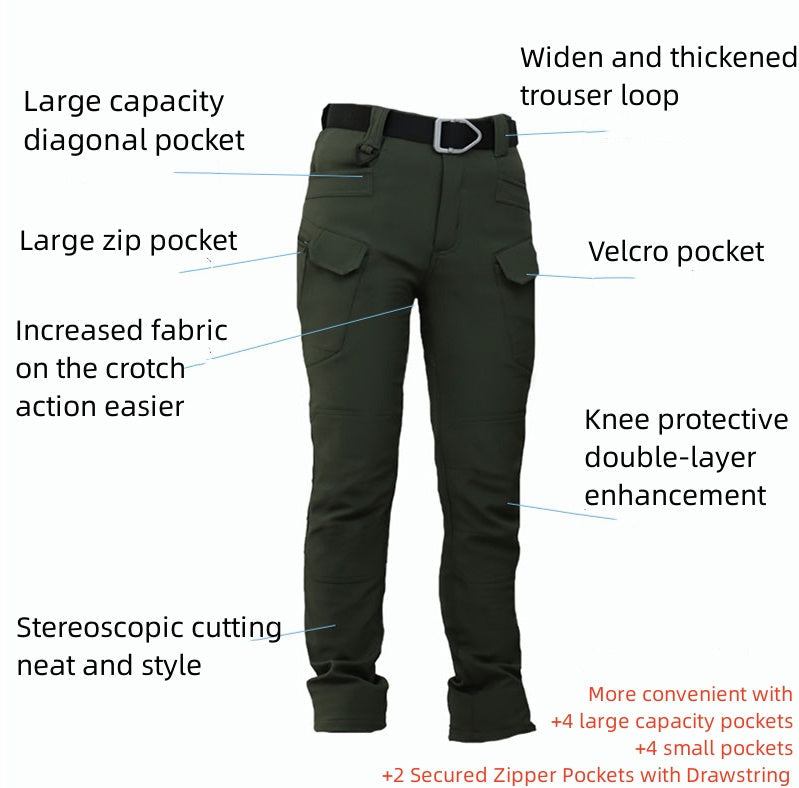 Men's Soft Shell Waterproof Hiking Winter Tactical Pants✅BUY 2 Free Shipping✈