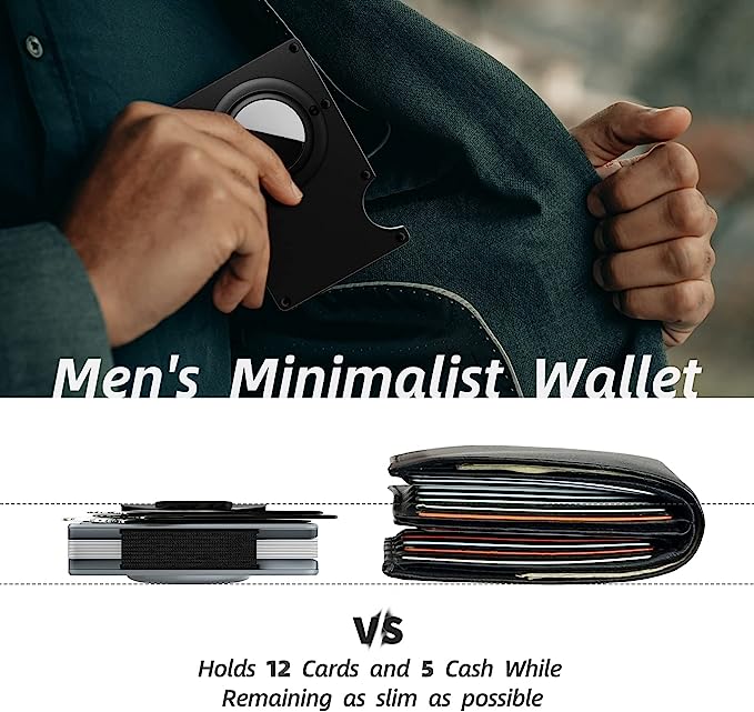 Erkekler için alüminyum kart sahibi cüzdan