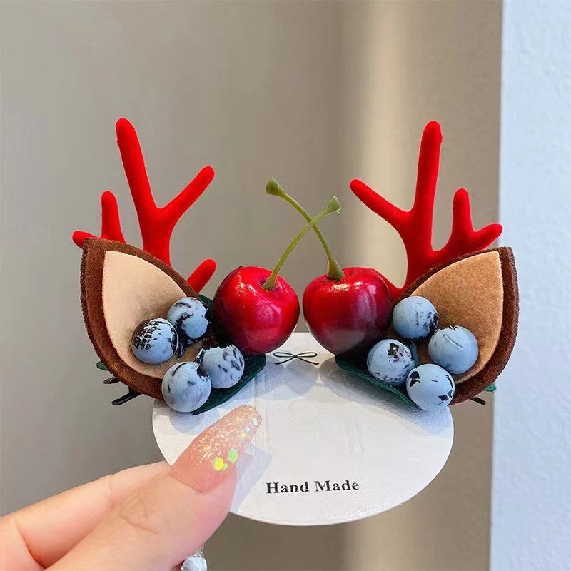 Venta caliente de NavidadPinza de pelo de Navidad Reno Antlers