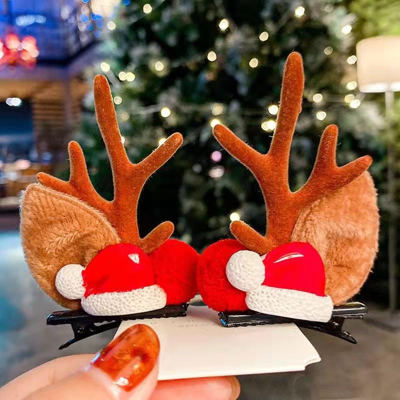 Venta caliente de NavidadPinza de pelo de Navidad Reno Antlers