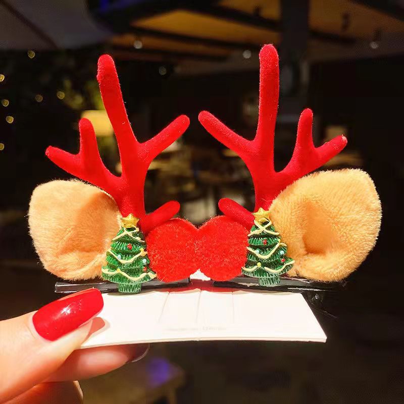 Venta caliente de NavidadPinza de pelo de Navidad Reno Antlers