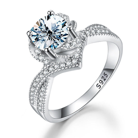 💍Rose Fountain Moissanite Ring Engagement Ring