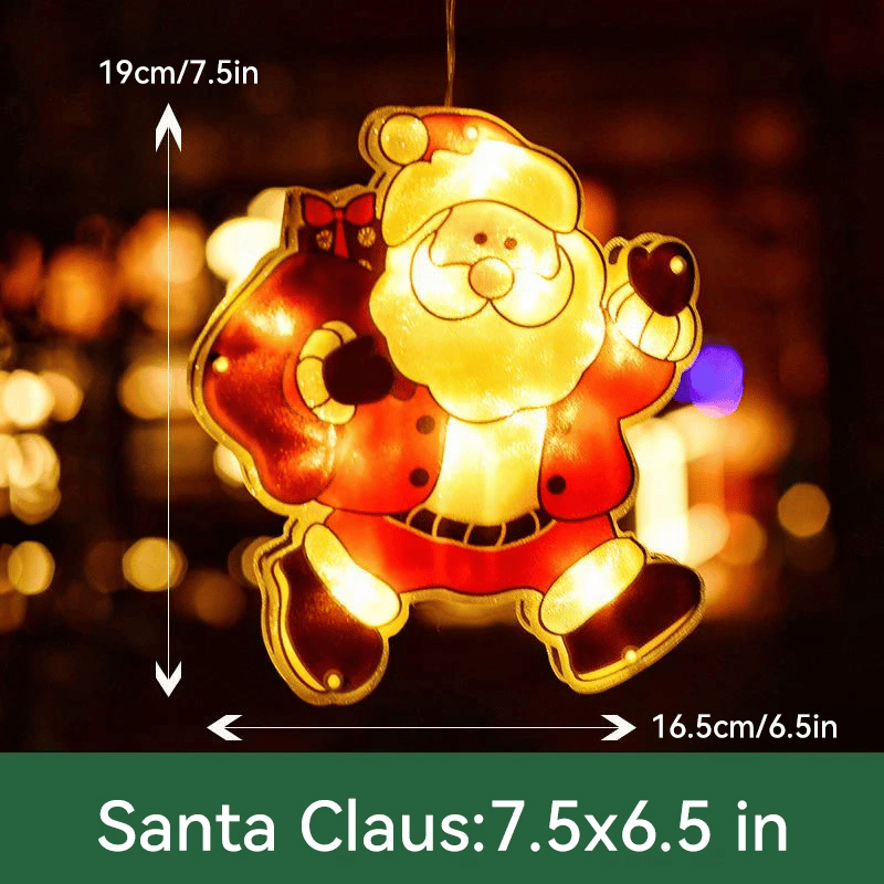 Venta de Navidad 49% de descuentoVentana de Navidad luces colgantes